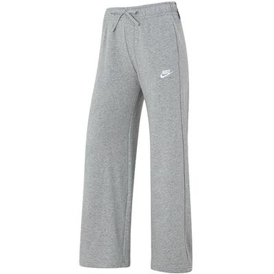 耐克卫裤女子秋冬新款灰色宽松直筒阔腿裤休闲运动长裤FB2728-063