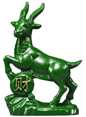 木质雕刻领头羊家居摆件乔迁礼