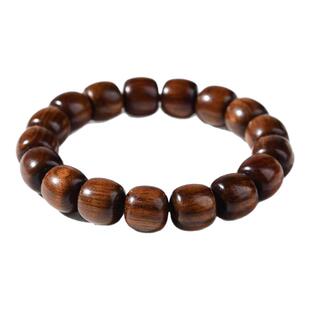 正宗天然海南老料男黄花梨手串单圈糠梨紫油梨老型文玩佛珠女手链