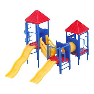 沙盘建筑模型楼盘广场小区儿童娱乐设施健身器材儿童滑滑梯摆件