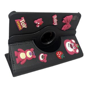 草莓熊a16ipad7/8/9代平板保护套10.2寸苹果Air7/6/5/4旋转皮套9.7pro113防摔壳mini3支架2017款12.9卡通10.9