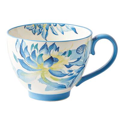 早餐杯陶瓷墨色复古微波炉