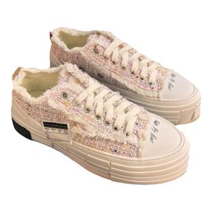 个性厚底经典矮子乐增高网红ins松糕休闲帆布板鞋半拖乞丐潮男女