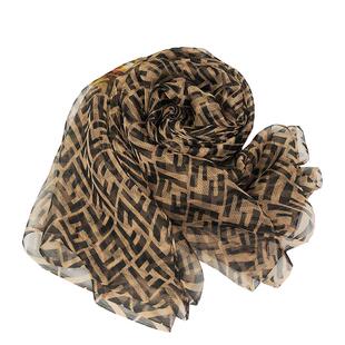 75*100CM真丝蚕桑丝围巾印花小丝巾女春秋季薄款丝巾柔软护颈围脖