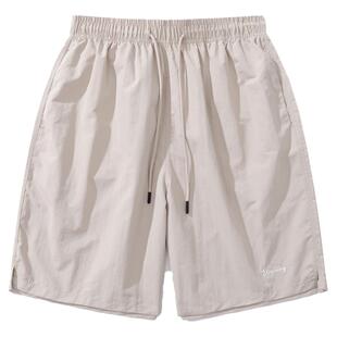 From Mars 不畏艰难 夏季潮牌纯色简约透气男女流行宽松休闲短裤