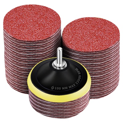 4寸植绒砂纸砂粒均匀不易掉砂