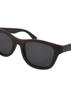 墨镜黑檀木框架偏光太阳眼镜