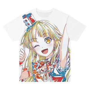 BanG Dream Hello Happy World 弦卷心 短袖T恤邦邦周边痛衣服夏