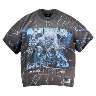 REPRESENT 25FW Iron Maiden联名真实现场演出T恤
