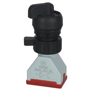 YH8097防爆转换开关防腐控制旋钮按钮二档三档带EX银点自锁自复式