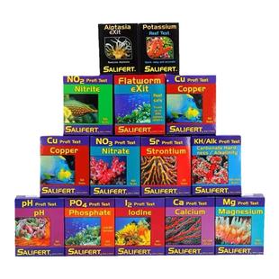 沙利法测试剂莎利法水质KH检测NO3PO4钙镁NO2铜PH锶海水鱼珊瑚缸