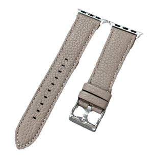 【温柔复古】适用applewatchS10真皮S9表带简约奶咖荔枝纹苹果手表质感皮表带iwatchs8/7/6/5/SE代秋冬腕带女