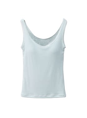 SILVIYE溯也 蕾丝边真丝吊带背心女一体式桑蚕丝透气乳胶胸垫美背