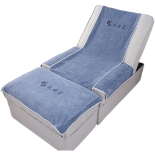 足浴沙发巾两四件套防滑美甲洗脚店床单采耳修脚按摩椅垫足疗毛巾