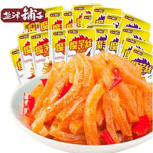 盐津铺子大魔王魔芋素毛肚六必居麻酱味小吃零食休闲食品解馋辣爽