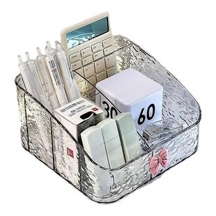 轻奢化妆品收纳盒桌面梳妆台口红护肤品高级感亚克力大容量置物架