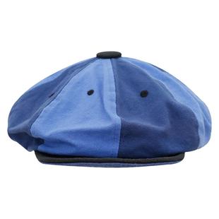 秋冬贝雷帽女潮牌ins日系复古拼色水洗做旧画家帽百搭报童帽男冬