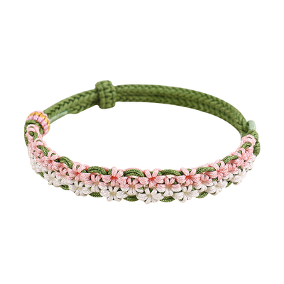 金泉华双色花结手绳diy材料包