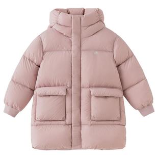 戴维贝拉儿童防水羽绒服女童男童防寒服宝宝外套冬装新款加厚童装