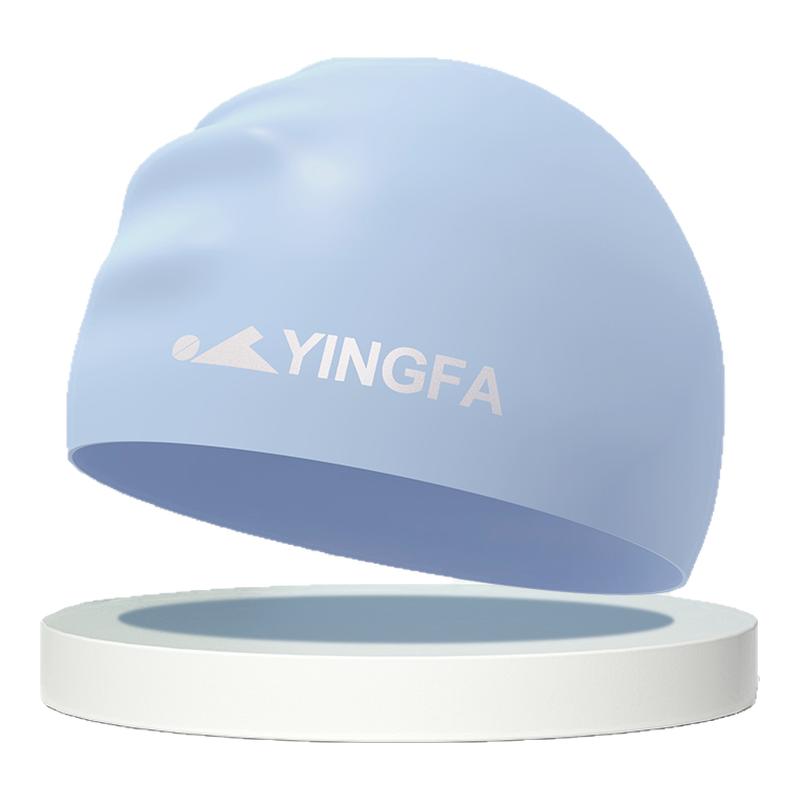 英發(fā)泳帽女士新款長(zhǎng)發(fā)護(hù)耳彈力不勒頭泳帽男加大號(hào)硅膠成人游泳帽
