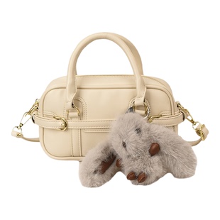 保龄球手提包包女式2025新款小众百搭复古休闲单肩斜挎包通勤女包