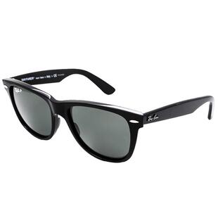 Ray Ban雷朋太阳镜中性黑色板材椭圆粗框偏光司机开车镜RB2140P