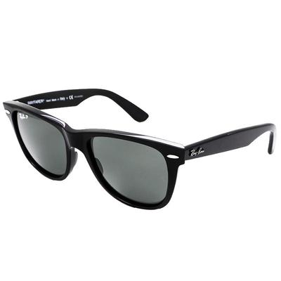 雷朋黑色板材粗框偏光司机太阳镜