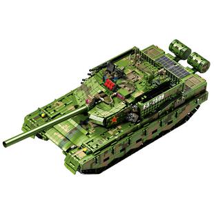 森宝积木99A主战坦克遥控益智拼装积木坦克玩具男孩礼物巨大模型
