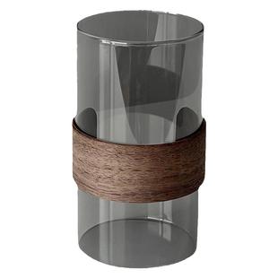 新中式耐高温玻璃杯套装家用客厅喝水杯子轻奢高级感绿茶泡茶杯具