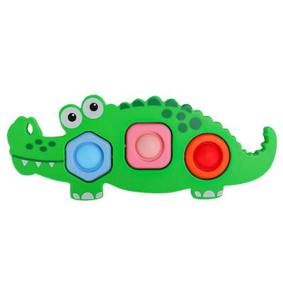 男女小宝宝鳄鱼按按乐幼儿手部训练手指精细动作解压玩具益智早教