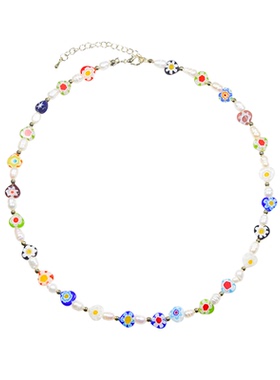 AWE琉璃爱心项链多巴胺女孩穿搭