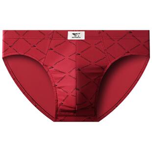 七匹狼男士内裤男式纯棉短裤男款底裤头大码100%全棉透气三角裤衩