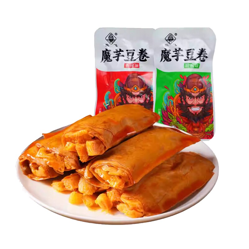 张飞豆干魔芋豆卷五香麻辣小包装