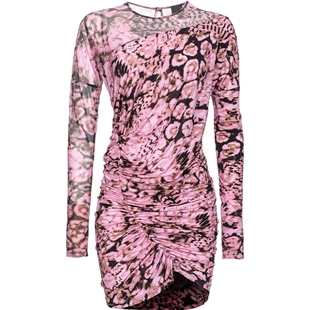 PINKO女士印花平纹针织迷你连衣裙103257A1O5