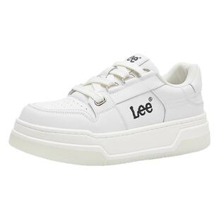 Lee鞋子男2026新款潮牌真皮板鞋厚底增高男士休闲小白鞋低帮男鞋