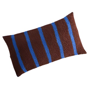 造卧zwow【蓝棕】美拉德复古风条纹靠腰枕抱枕沙发长方形靠垫靠枕