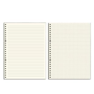 活页纸b5可拆卸活页本外壳26孔横线方格空白网格纸a5替芯学生a4笔记本考研活页夹可替换错题内芯英语替芯定制