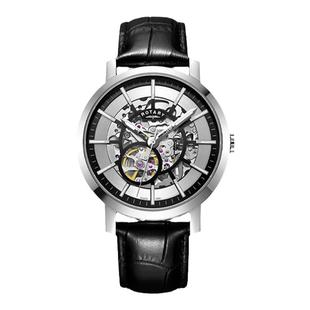 英国ROTARY劳特莱镂空手表全自动机械表夜光男士腕表男友新年礼物