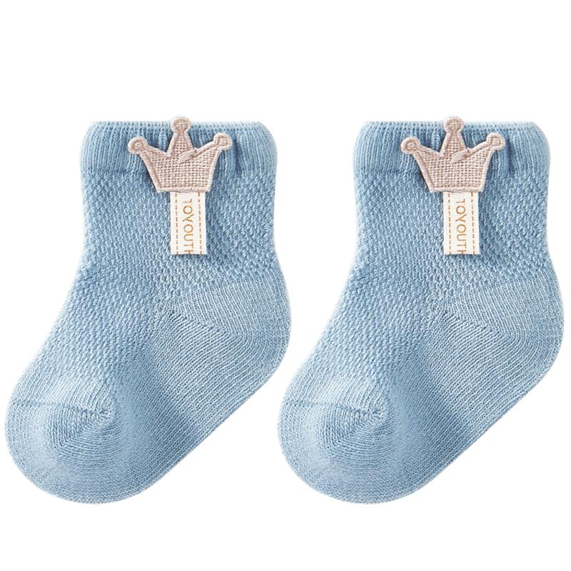 贝肽斯婴儿袜子夏季薄款网眼透气新生儿童男女宝宝短筒船袜薄袜子