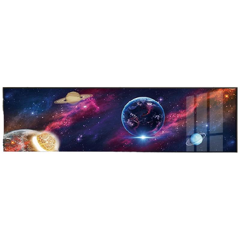 炫酷宇宙太空星球装饰画主题酒店