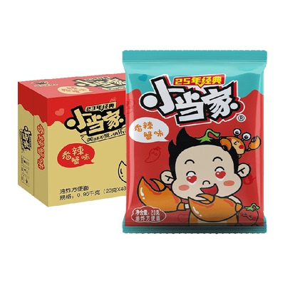 统一香辣蟹味整箱干脆面