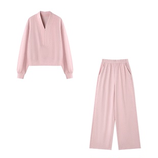 [多色可选]XWI欣未通勤百搭卫衣套装女2026浅春系运动穿搭一整套