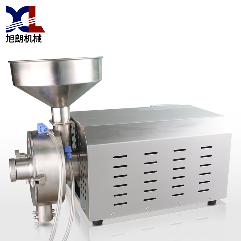 旭朗水冷五谷杂粮磨粉机商用不锈钢研磨机干湿两用超细打粉机工厂