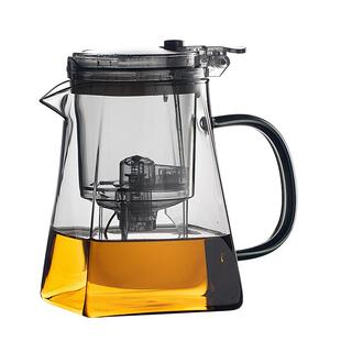 泡茶壶飘逸杯玻璃茶壶茶水分离一键过滤耐高温冲茶器茶具泡茶神器