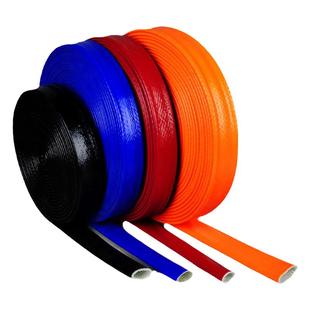 防火阻燃套管耐高温硅橡胶绝缘管 电缆保护套管 保温玻璃纤维套管