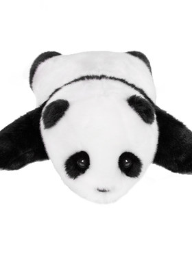 pandapia文创长毛趴趴熊玩偶