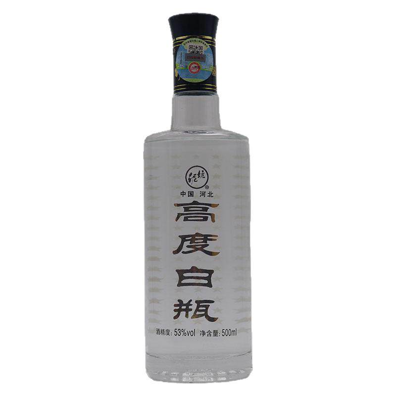 泥坑高度白瓶53度浓香型纯粮白白酒/调香白酒