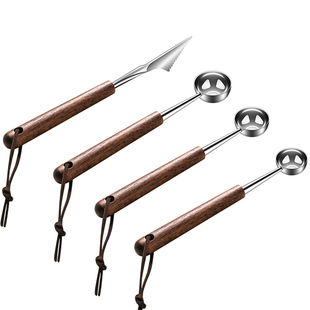 挖球器304不锈钢水果雕花刀西瓜造型专用工具神器冰淇淋圆球勺子