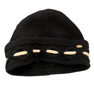 张子枫同款黑色毛线帽女冬加厚保暖冷帽大头围显脸小韩系针织帽子