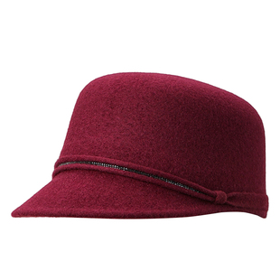 上海故事2025秋冬新款羊毛女鸭舌帽护耳骑士帽保暖妈妈送长辈礼盒